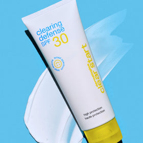 Dermalogica Clear Start applied on cheek demonstrating smooth matte finish
