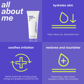 Dermalogica product next to hand showing compact size and portability