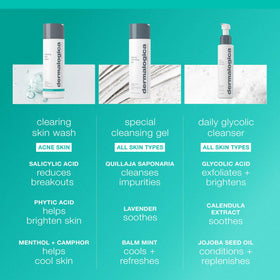 Dermalogica next to serum and moisturizer showing compatibility in regimen