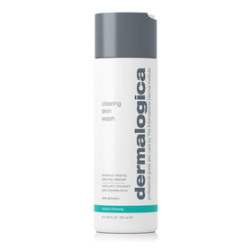 Dermalogica front bottle showing product packaging and benefit of clear skin