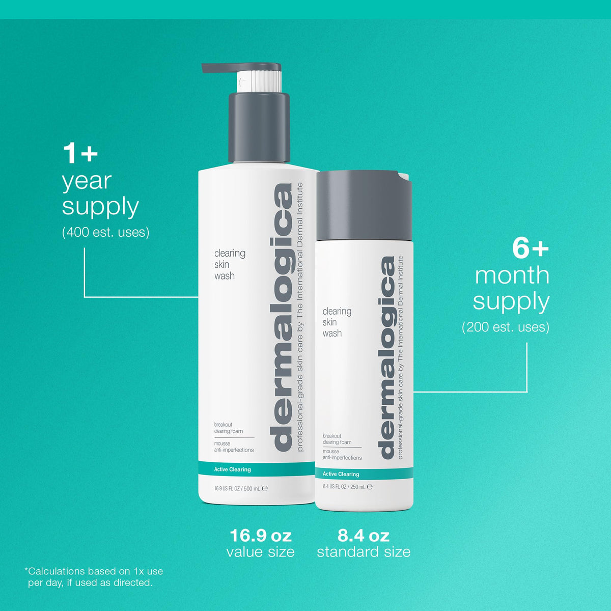 Dermalogica application on model showing how it helps unclog and calm skin
