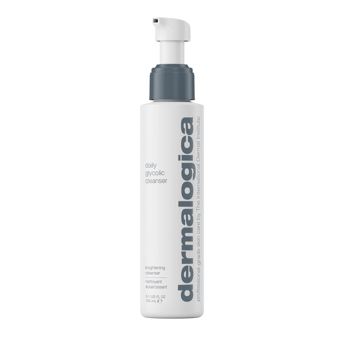 Dermalogica daily glycolic cleanser front packaging shows product and benefits