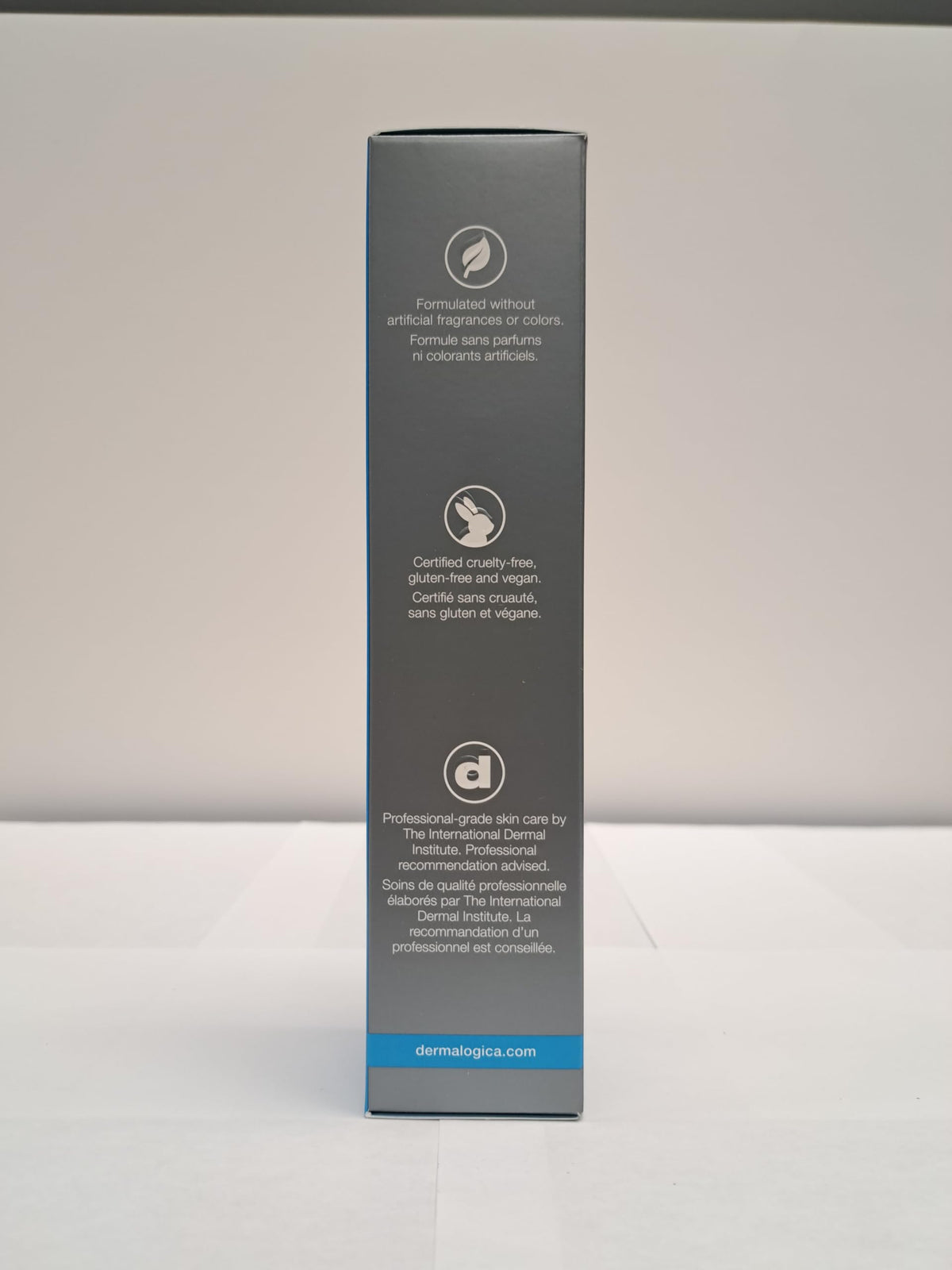 Dermalogica daily glycolic cleanser on bathroom shelf as part of routine