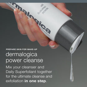 Dermalogica activated charcoal powder visualizing deep-pore detox benefit