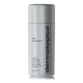 Dermalogica jar front view showing powder exfoliator and clean packaging benefit