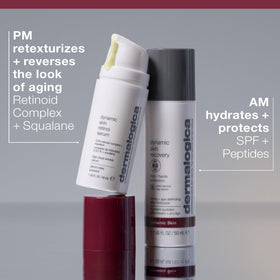 Dermalogica 1 fl oz bottle beside a ruler for scale, clarifying product size benefit