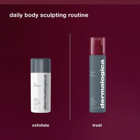 Dermalogica bottle on bathroom shelf suggesting daily routine integration and convenience