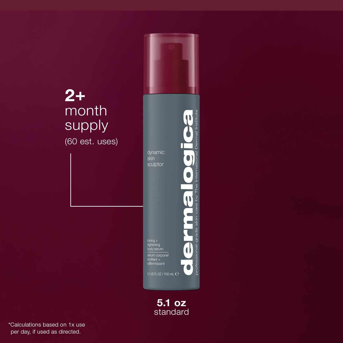Dermalogica lifestyle shot with beach-ready legs showing sculpted, hydrated appearance