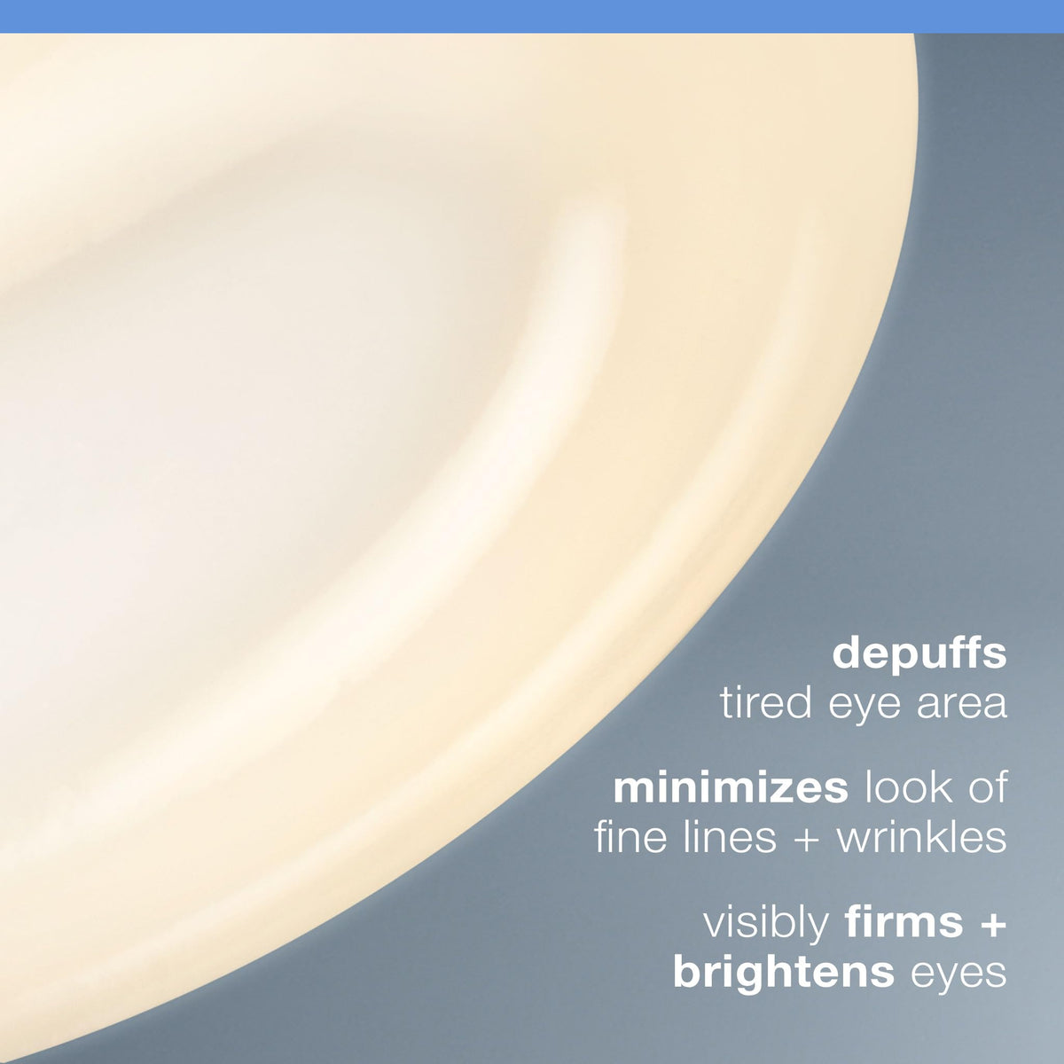 Dispensing Dermalogica eye gel from applicator to control small pea-sized application