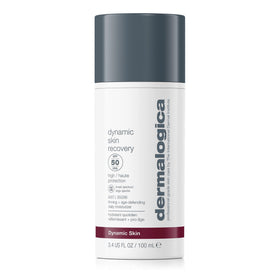 Dermalogica front packaging of Dynamic Skin Recovery SPF50 showing product and benefit of daily protection