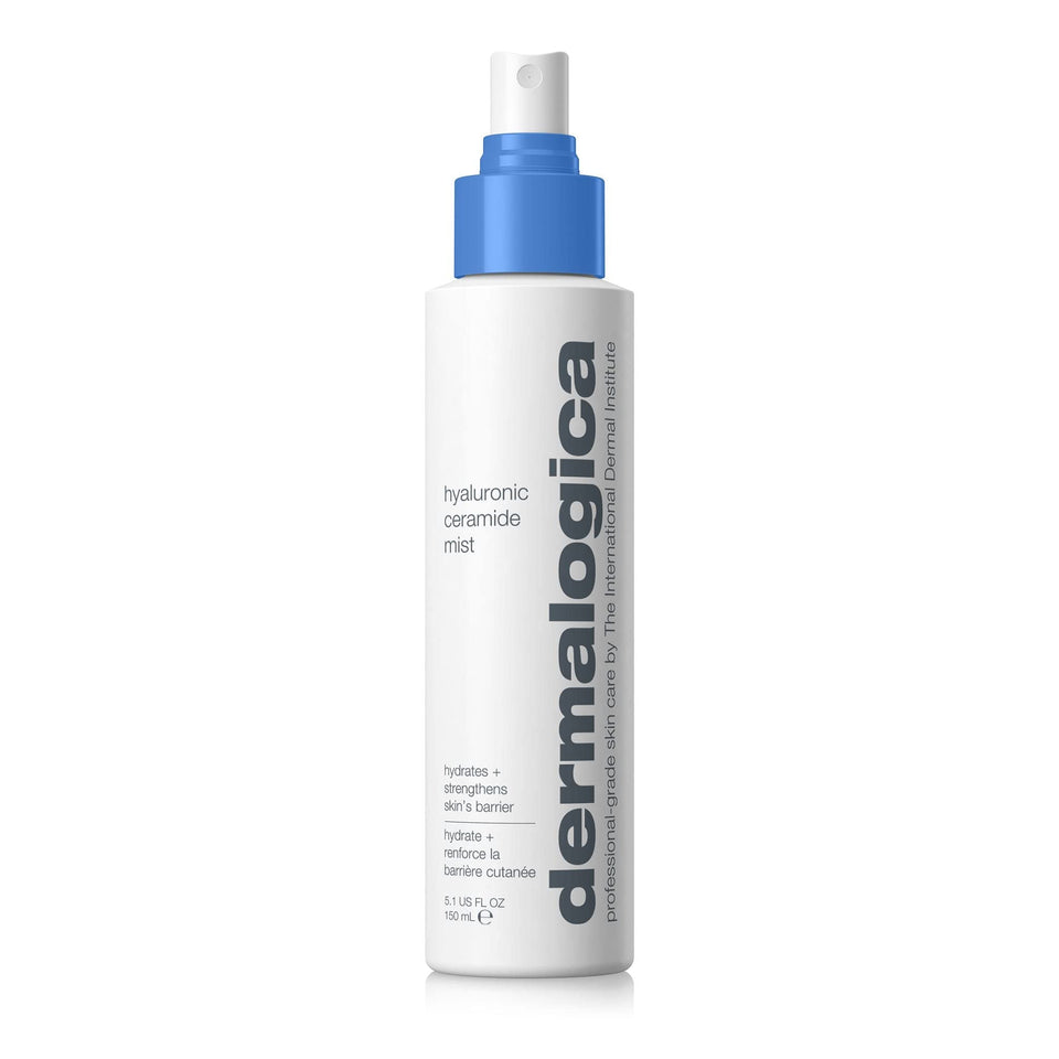 Dermalogica bottle front view showing label and benefits