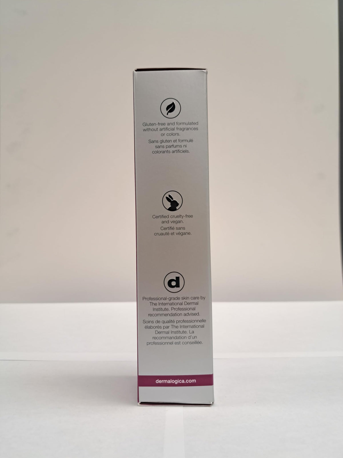 Dermalogica bottle in bathroom routine showing streamlined morning benefit