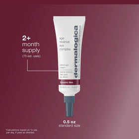Dermalogica ingredient label close-up showing peptides and vitamin C benefit