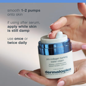 Dermalogica red algae and radish root ingredients highlighting firming benefit