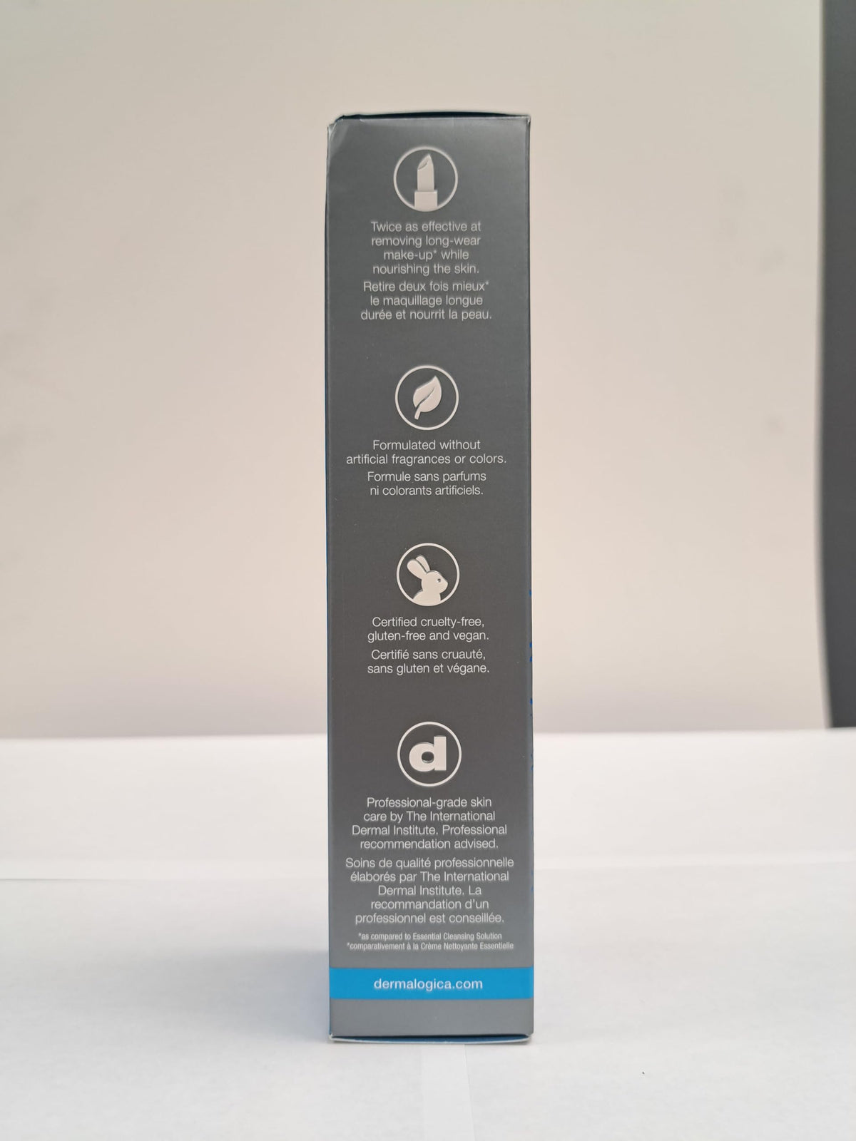 Dermalogica label close-up highlighting key ingredients and nourishment