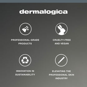 Dermalogica product staged in bathroom lifestyle showing routine-friendly design