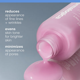 Dermalogica back label closeup highlighting ingredients and application guidance