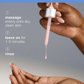 Dermalogica before and after crop showing improved texture and clearer pores