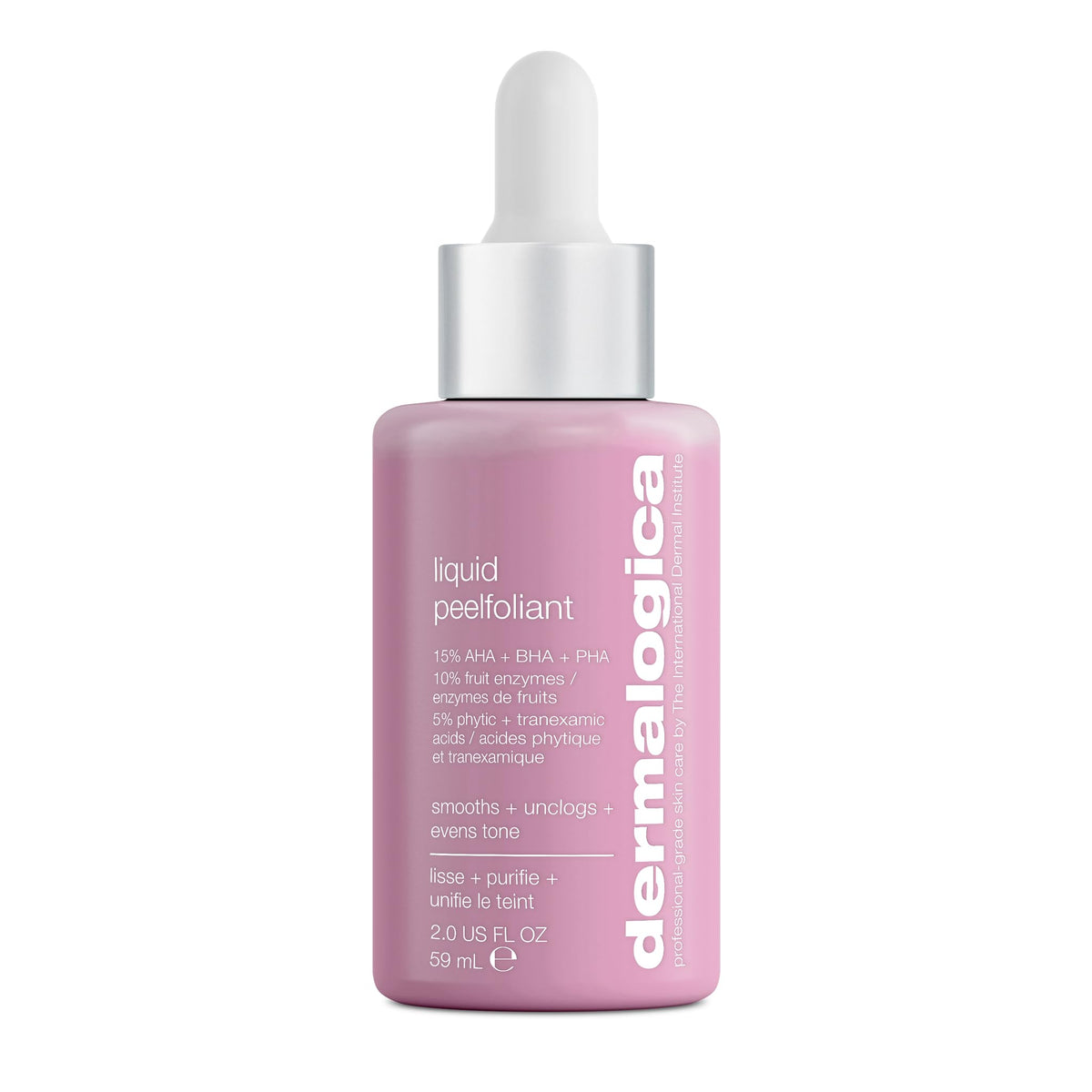 Dermalogica bottle front view showing clean packaging and professional benefit