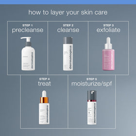 Dermalogica next to ruler illustrating the compact 2 fl oz travel benefit