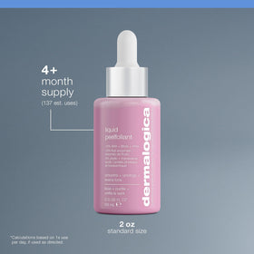 Dermalogica bottle beside a clock representing precise 7–10 minute treatment benefit