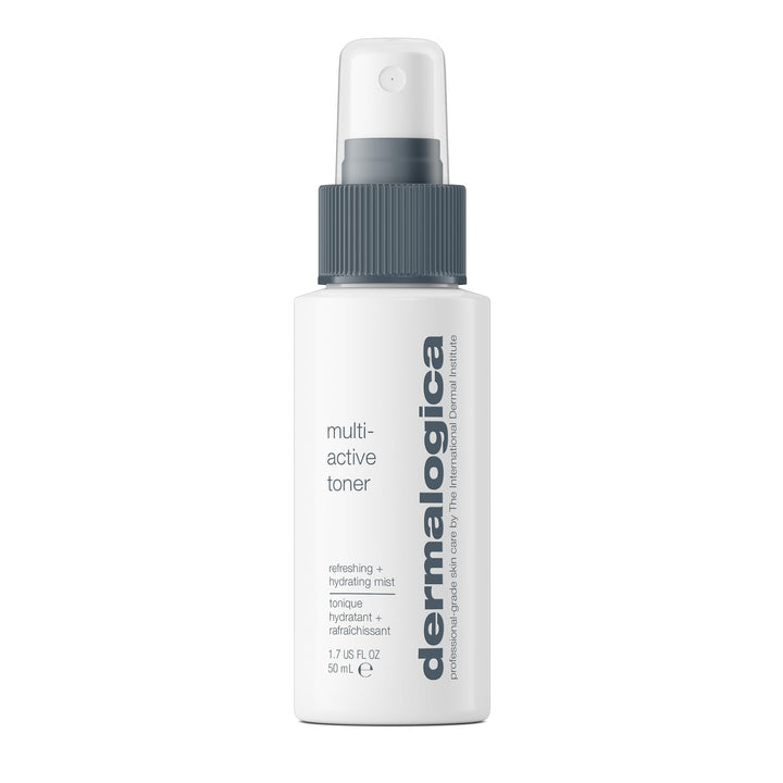 Dermalogica front bottle image showing sleek packaging and portability benefit