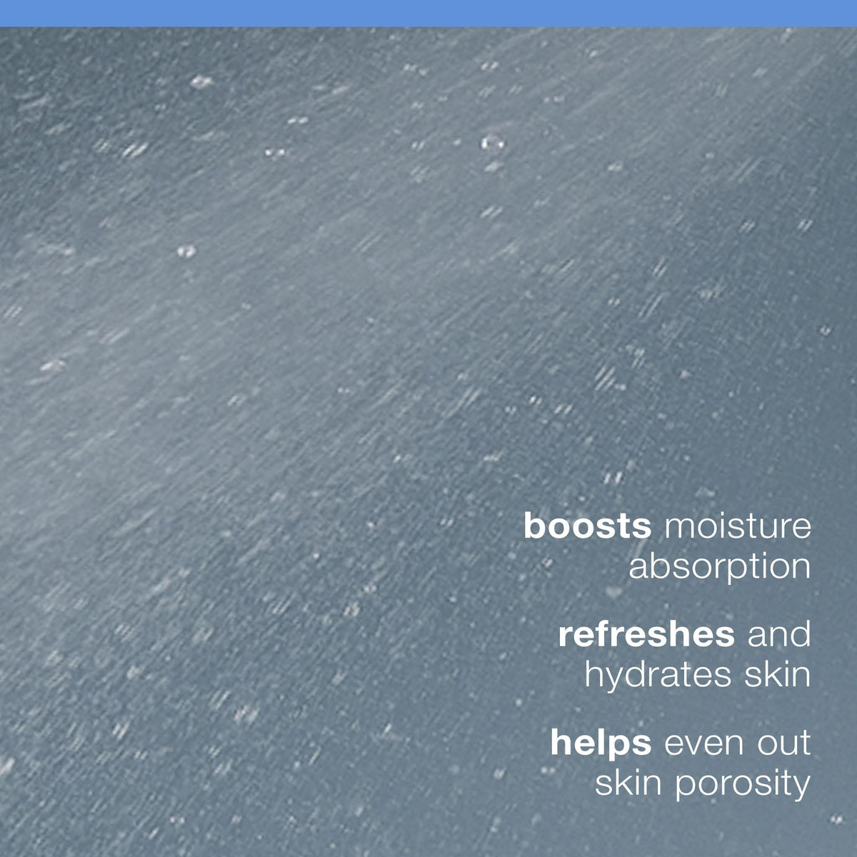 Dermalogica mist spraying onto face demonstrating even hydration