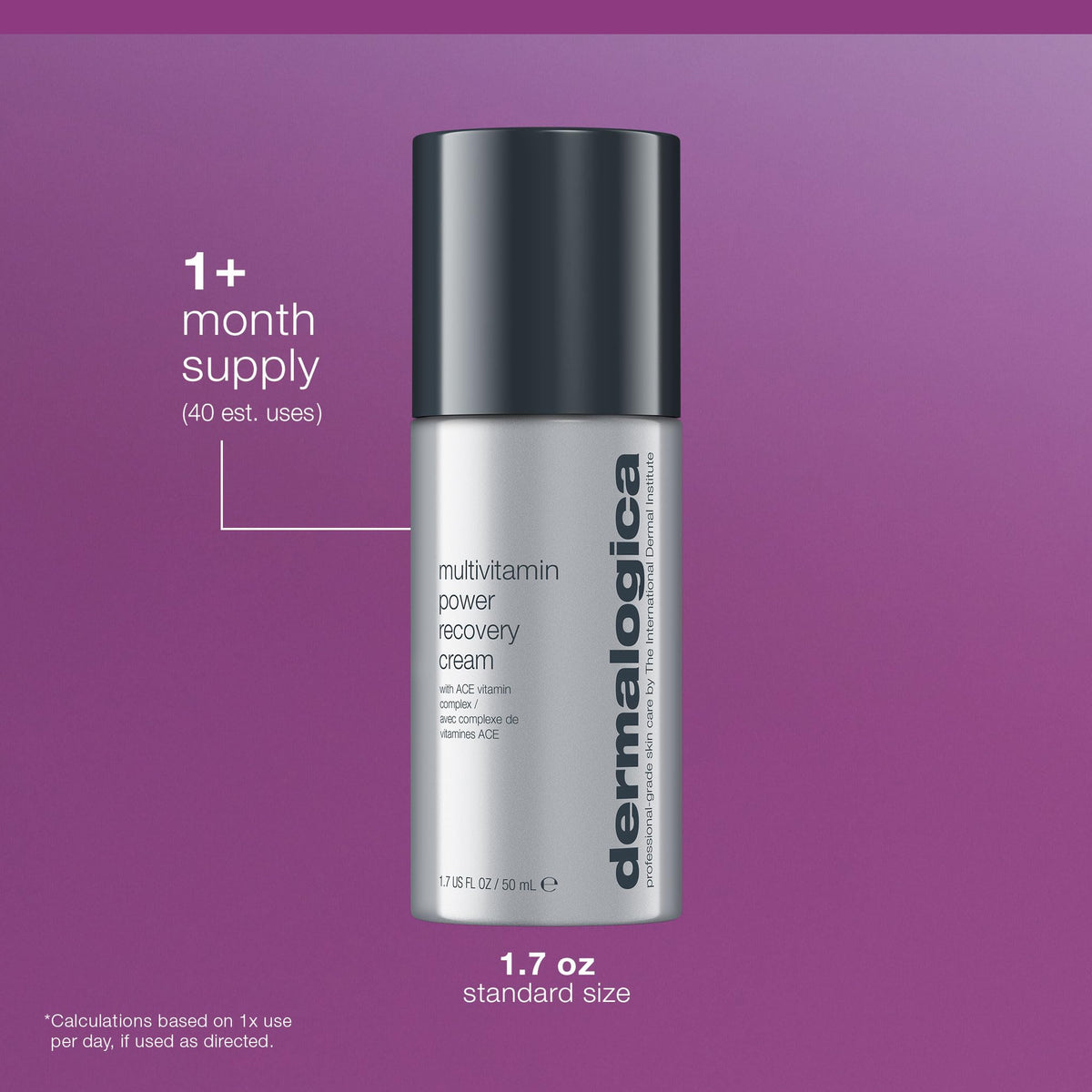 Dermalogica jar placed on bathroom counter in natural light, suggests everyday routine