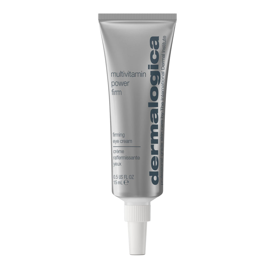 Dermalogica product front packaging showing brand and firming eye cream benefits