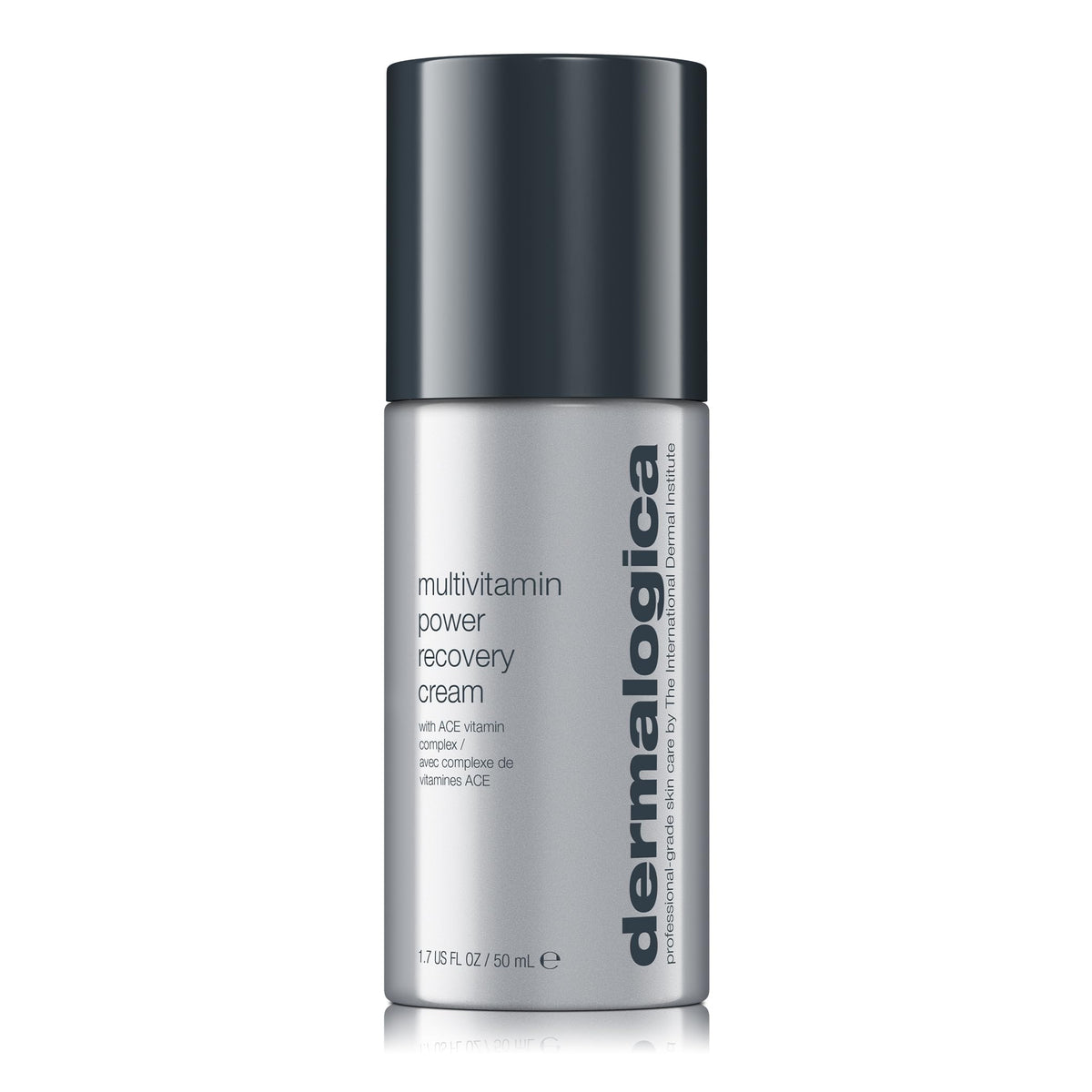 Dermalogica front packaging showing jar and brand, highlights nourishing benefits