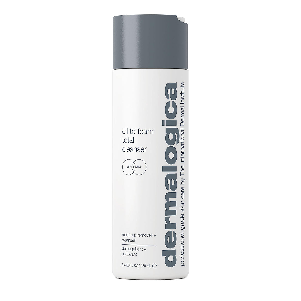 Dermalogica front packaging showing bottle and label for easy recognition and benefit
