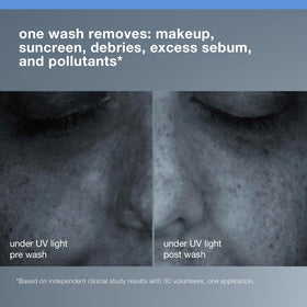 Dermalogica gel-oil texture on hand demonstrating dissolving makeup benefit