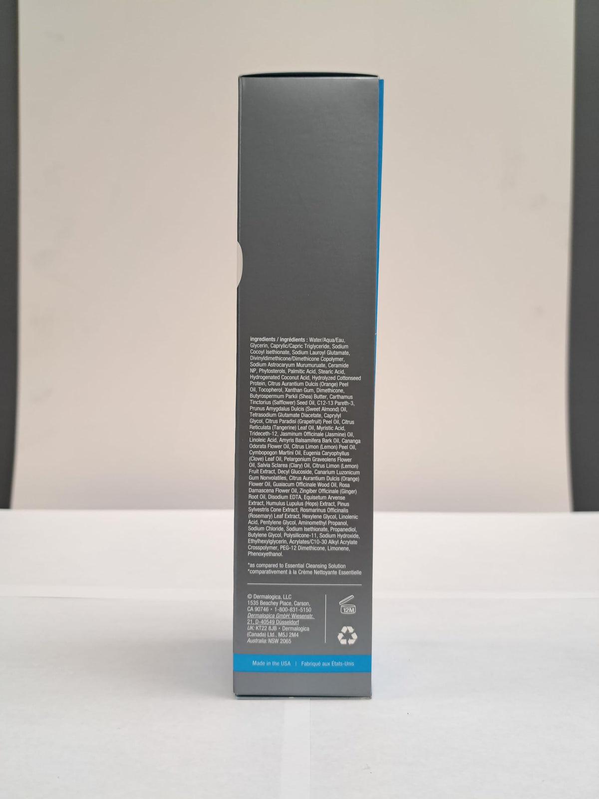 Dermalogica packaging and box detail showing professional presentation benefit