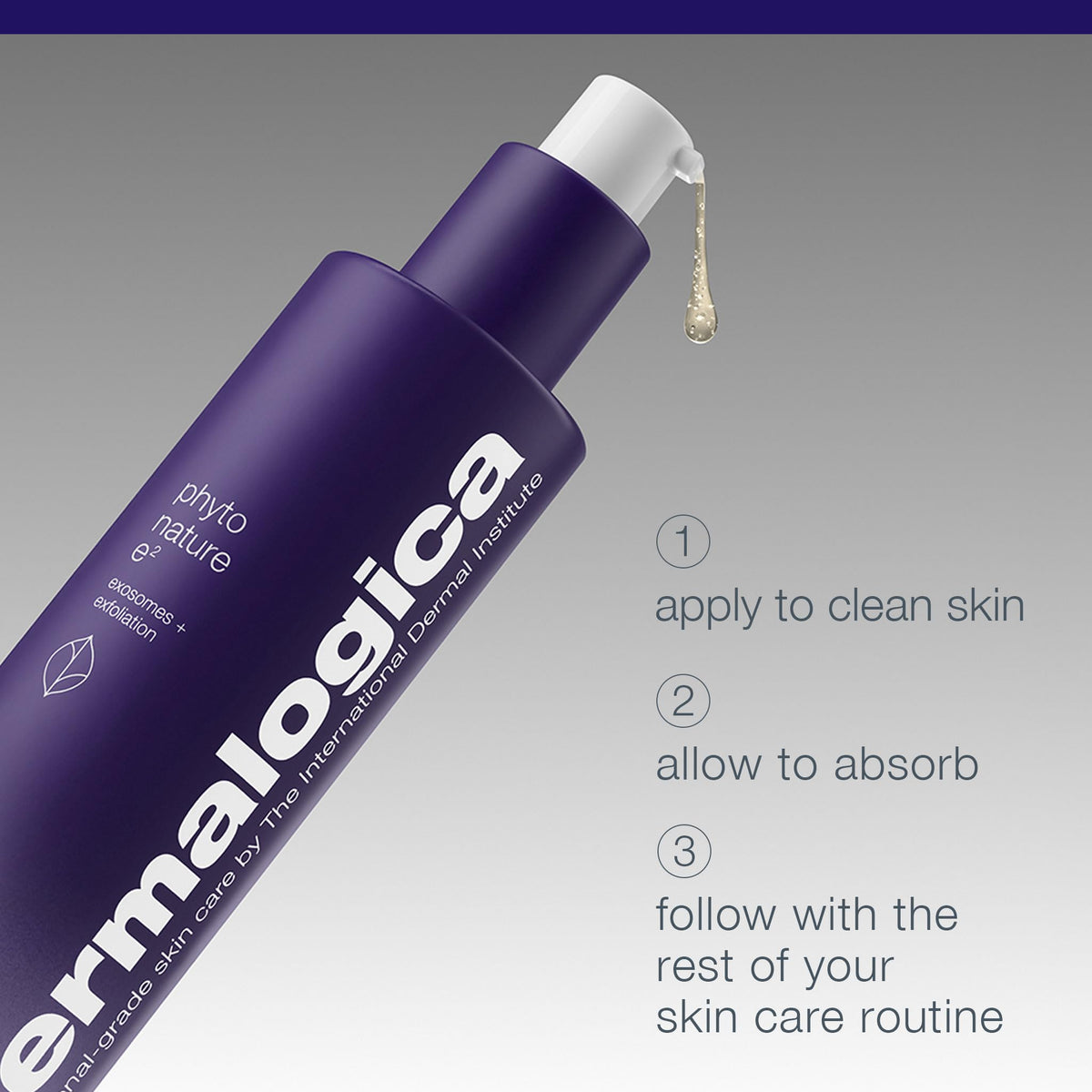 Dermalogica applying pre serum to face illustrating gentle leave-on resurfacing