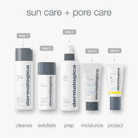 Dermalogica morning routine scene conveying quick daily sun protection benefit