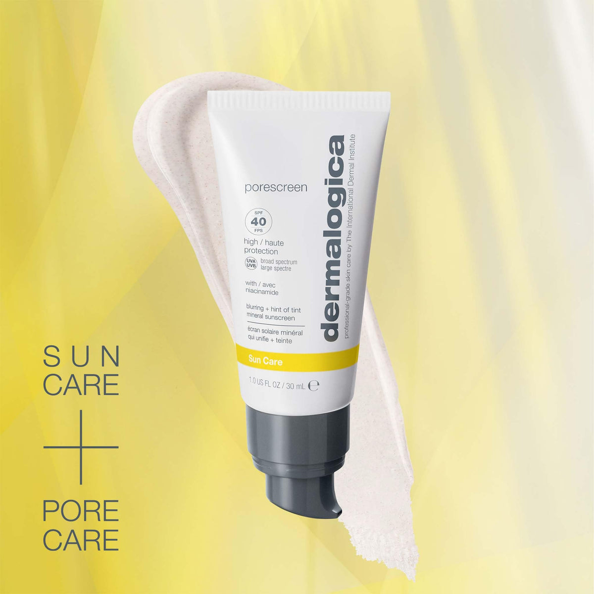 Dermalogica in hand illustrating 1 fl oz travel-friendly size and portability