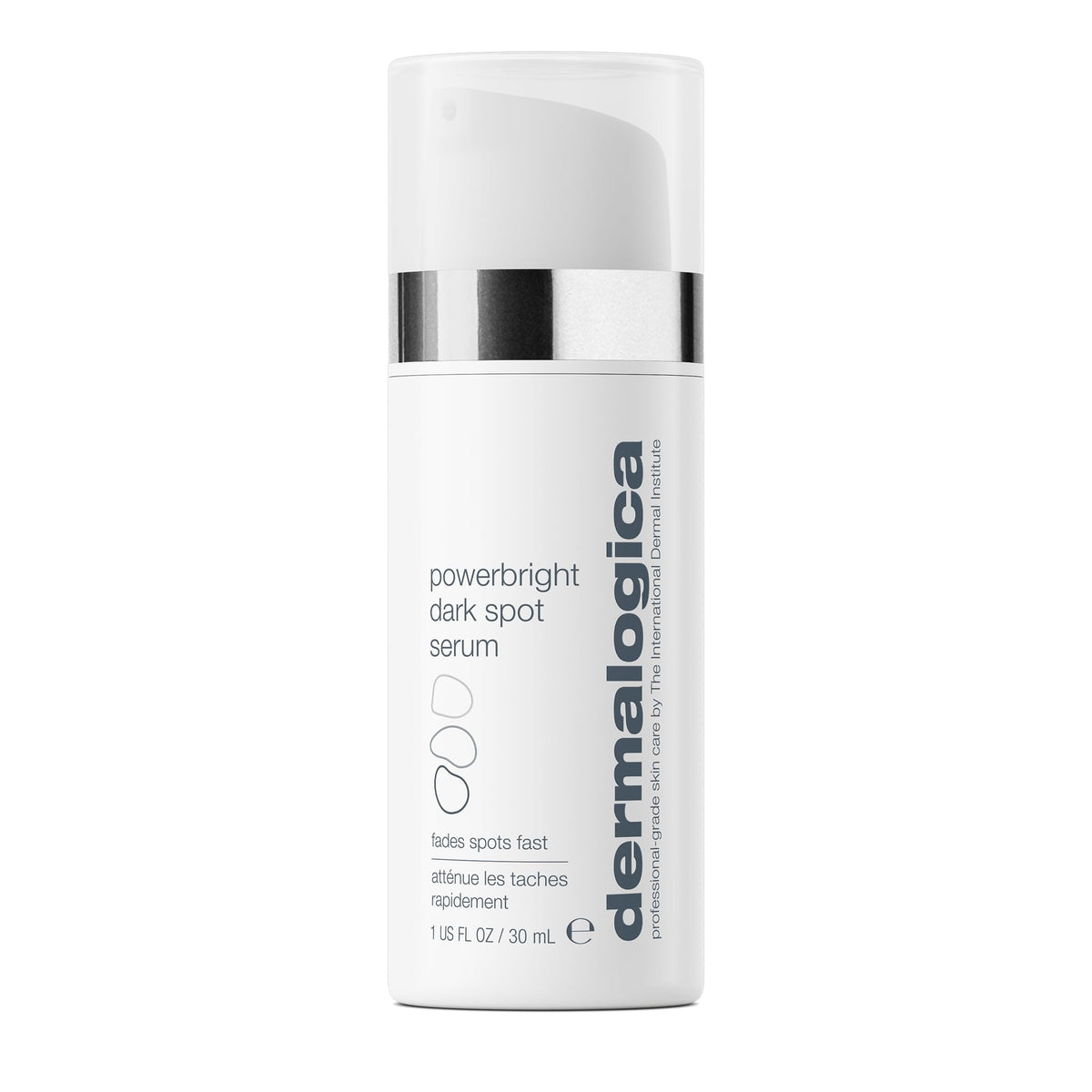 Dermalogica front packaging showing clean bottle and brand, highlights immediate clarity