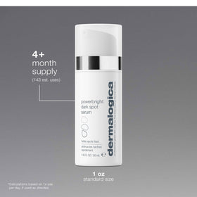 Dermalogica serum applied to cheek, illustrates even coverage and fast absorption