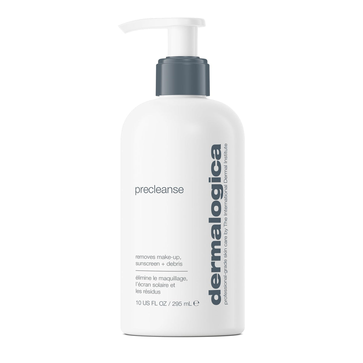 Dermalogica front bottle view showing sleek label and easy dispensing benefit