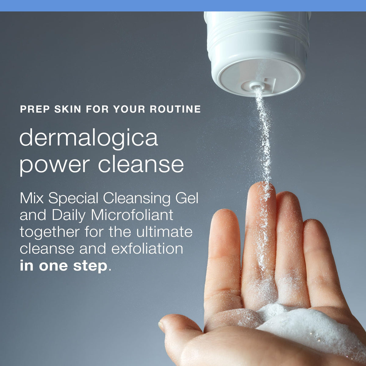 Dermalogica refill placed in bathroom for daily skincare routine inspiration