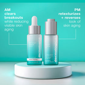 Dermalogica before and after skin texture improvement visual comparison