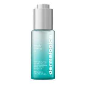 Dermalogica bottle front view showing sleek packaging and clear benefit