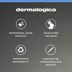 Dermalogica routine step-by-step display illustrating sequence and easy use