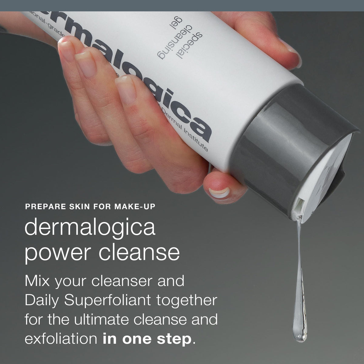 Dermalogica jar next to coin size comparison showing compact travel-friendly benefit