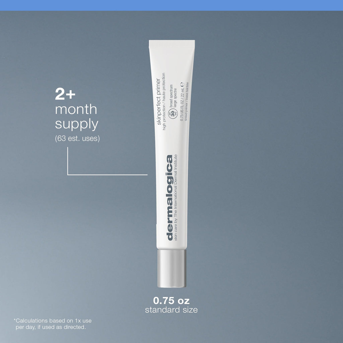 Dermalogica primer applied under foundation to show longer makeup wear benefit