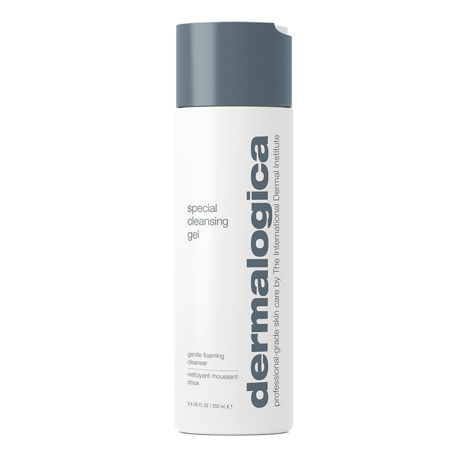 Dermalogica front packaging showing clean bottle and branding benefits