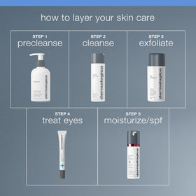 Dermalogica product next to ruler for size and scale, aiding purchase decision