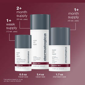 Dermalogica before and after skin visual showing improved texture