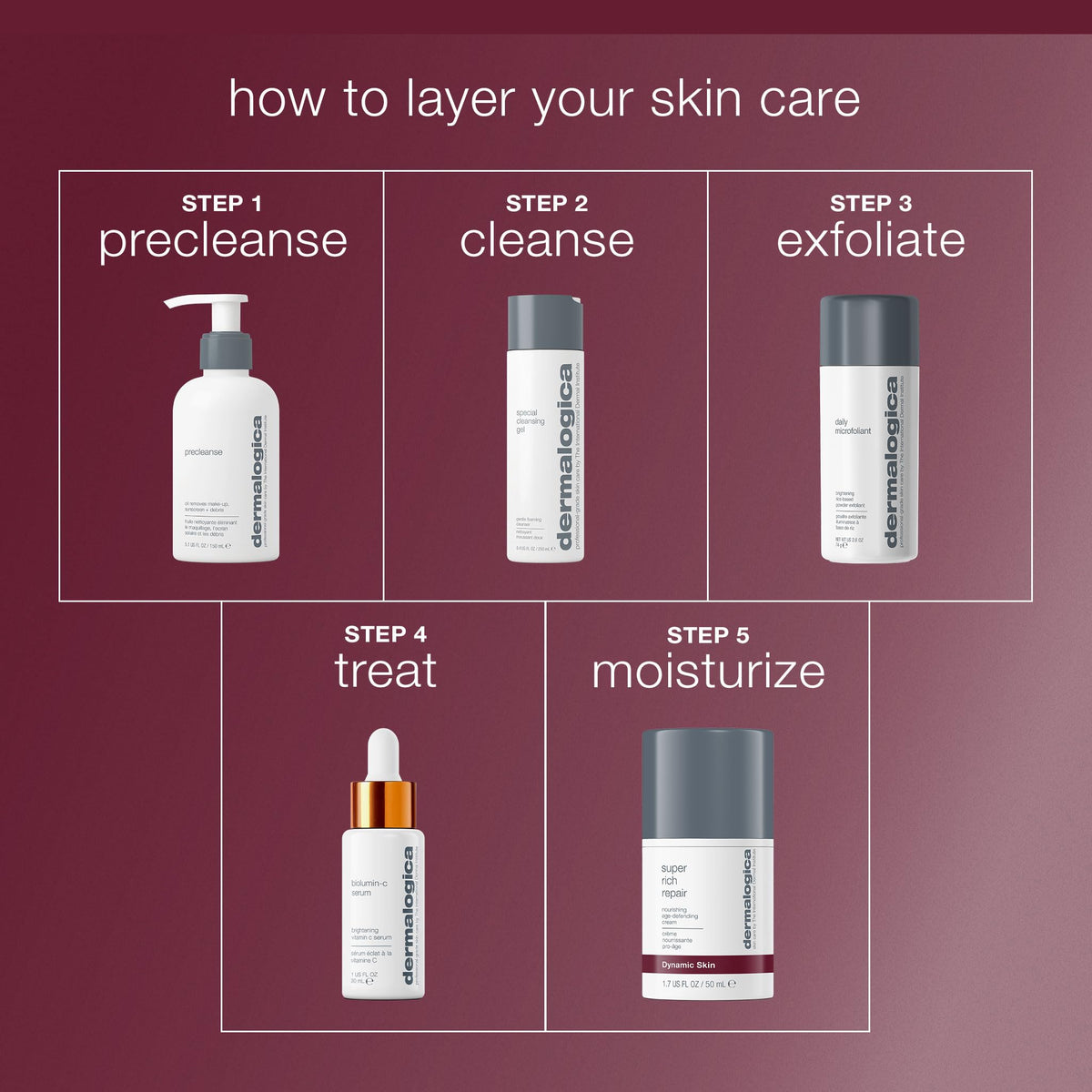 Dermalogica ingredients and botanicals visual suggesting supportive actives