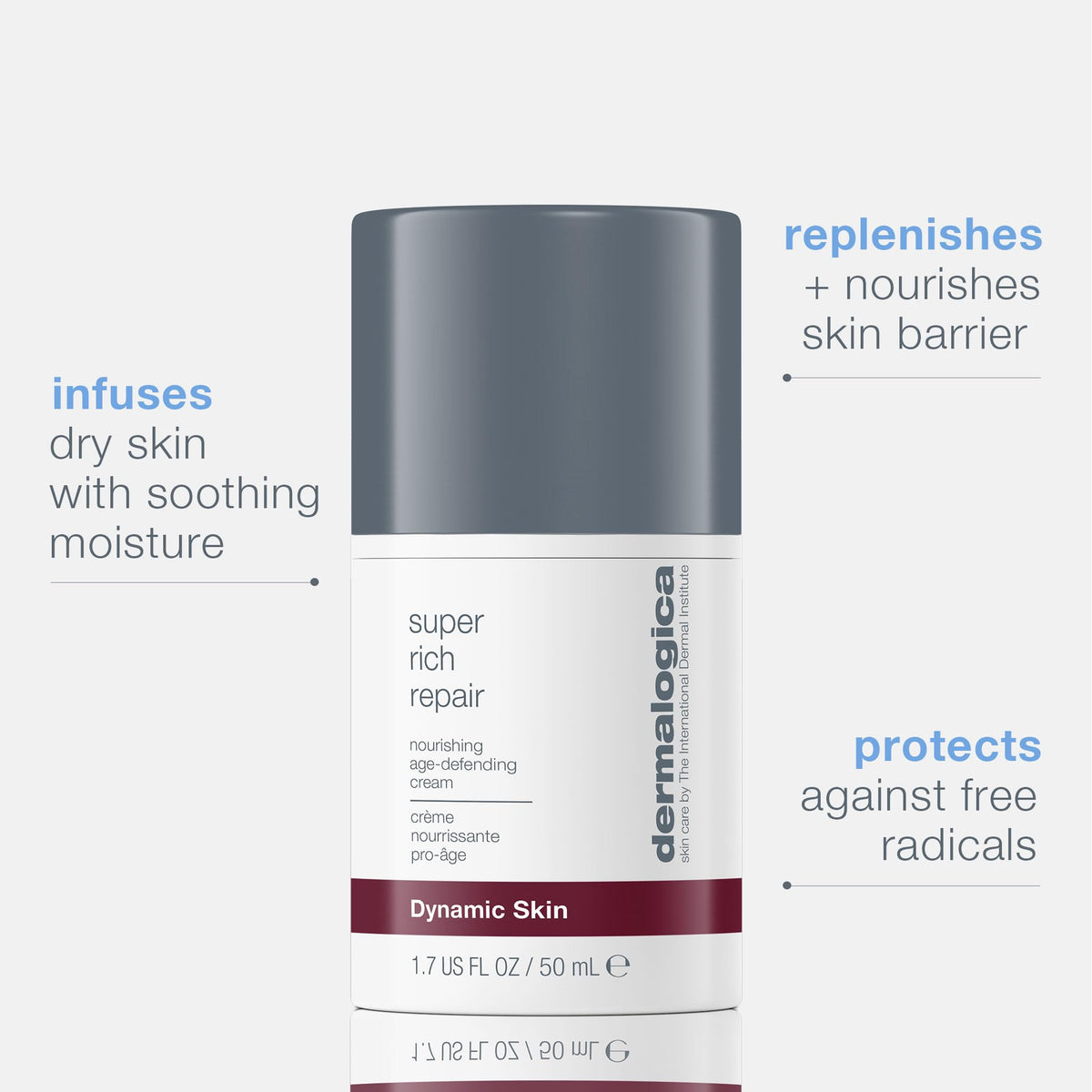 Dermalogica creamy texture close-up highlighting rich nourishment